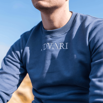Sweat ADVARI bleu Made in France Homme – Coton Bio