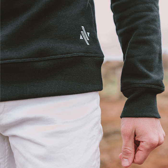 Sweat Noir Made in France Homme – Coton Bio