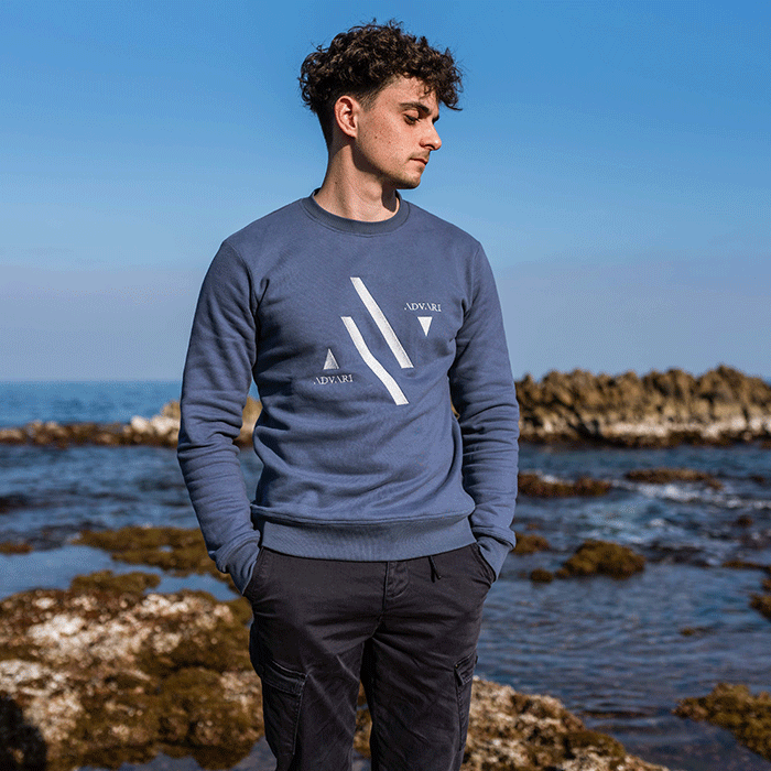 Sweat Bleu Made in France Homme – Coton Bio