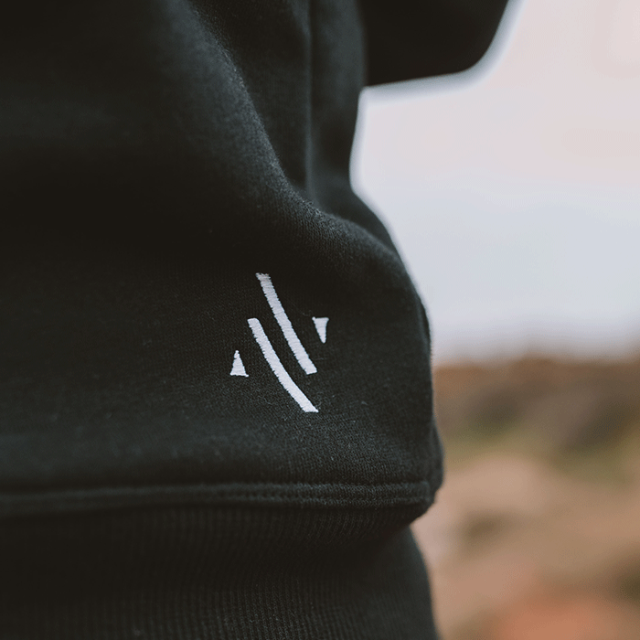 Sweat ADVARI noir Made in France Homme – Coton Bio